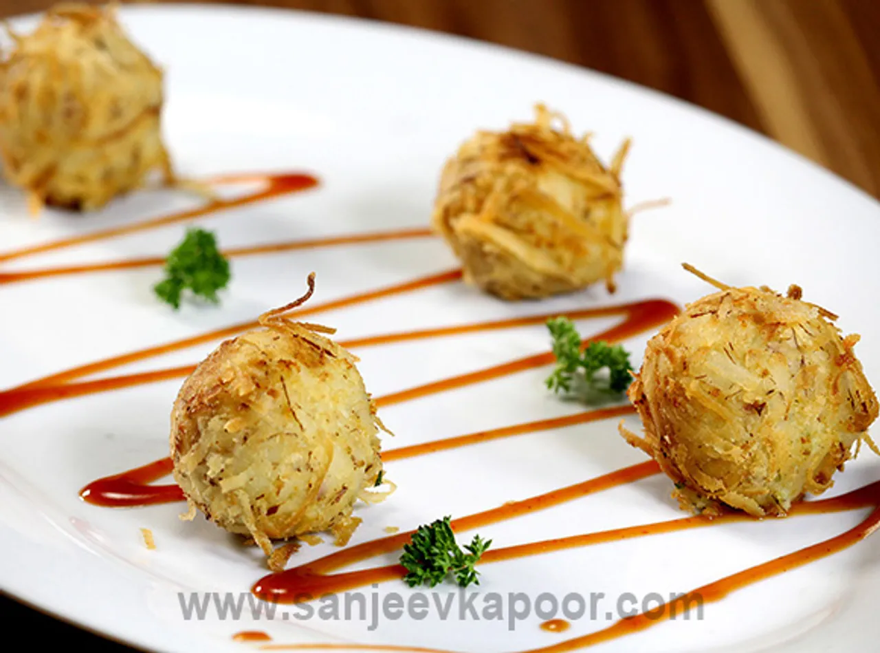 Coconut Crusted Potato Balls