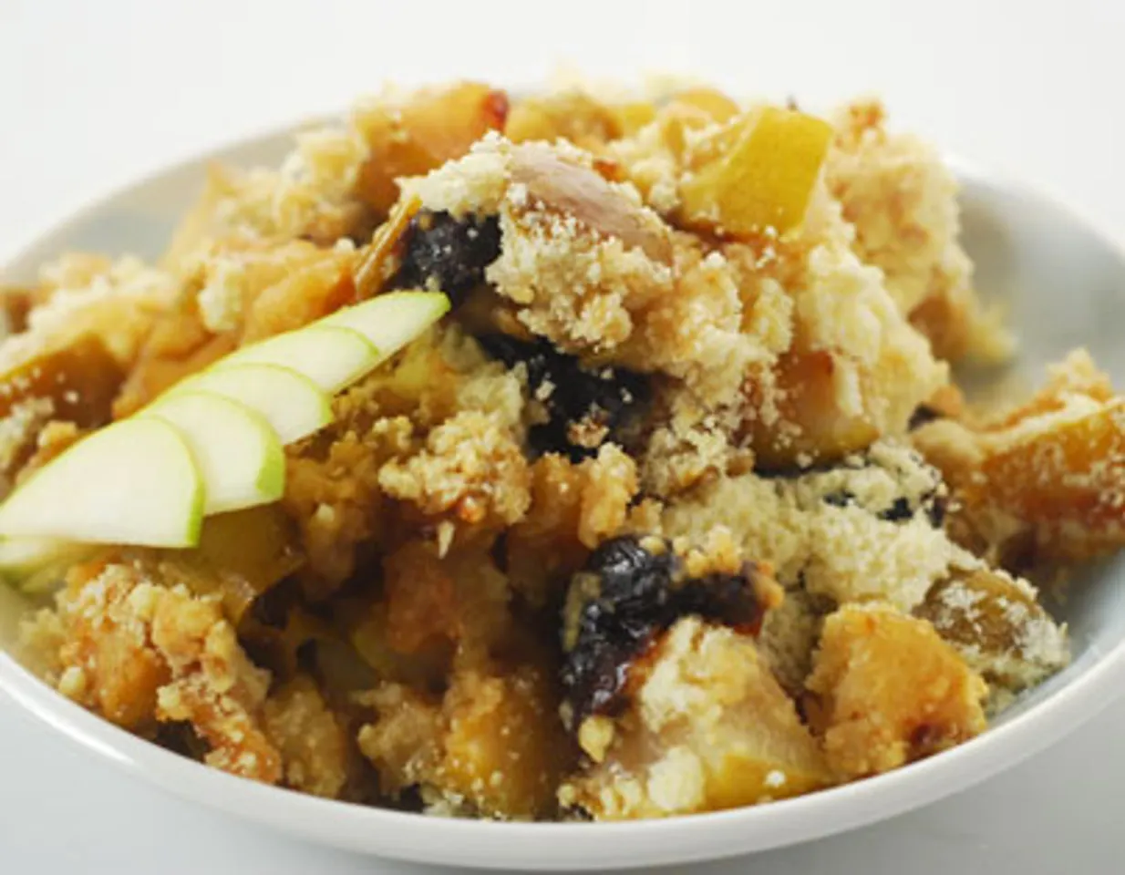 Prune and Pear Crumble