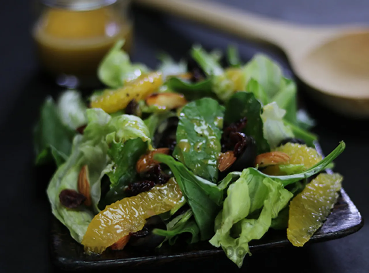 Mixed Greens Salad with Orange and Poppy Seed Dres