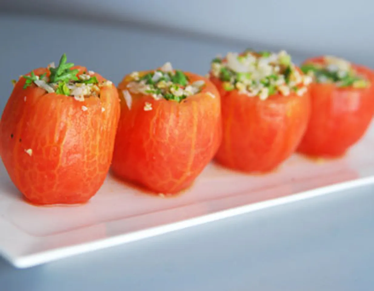 Taboulleh Stuffed Tomatoes