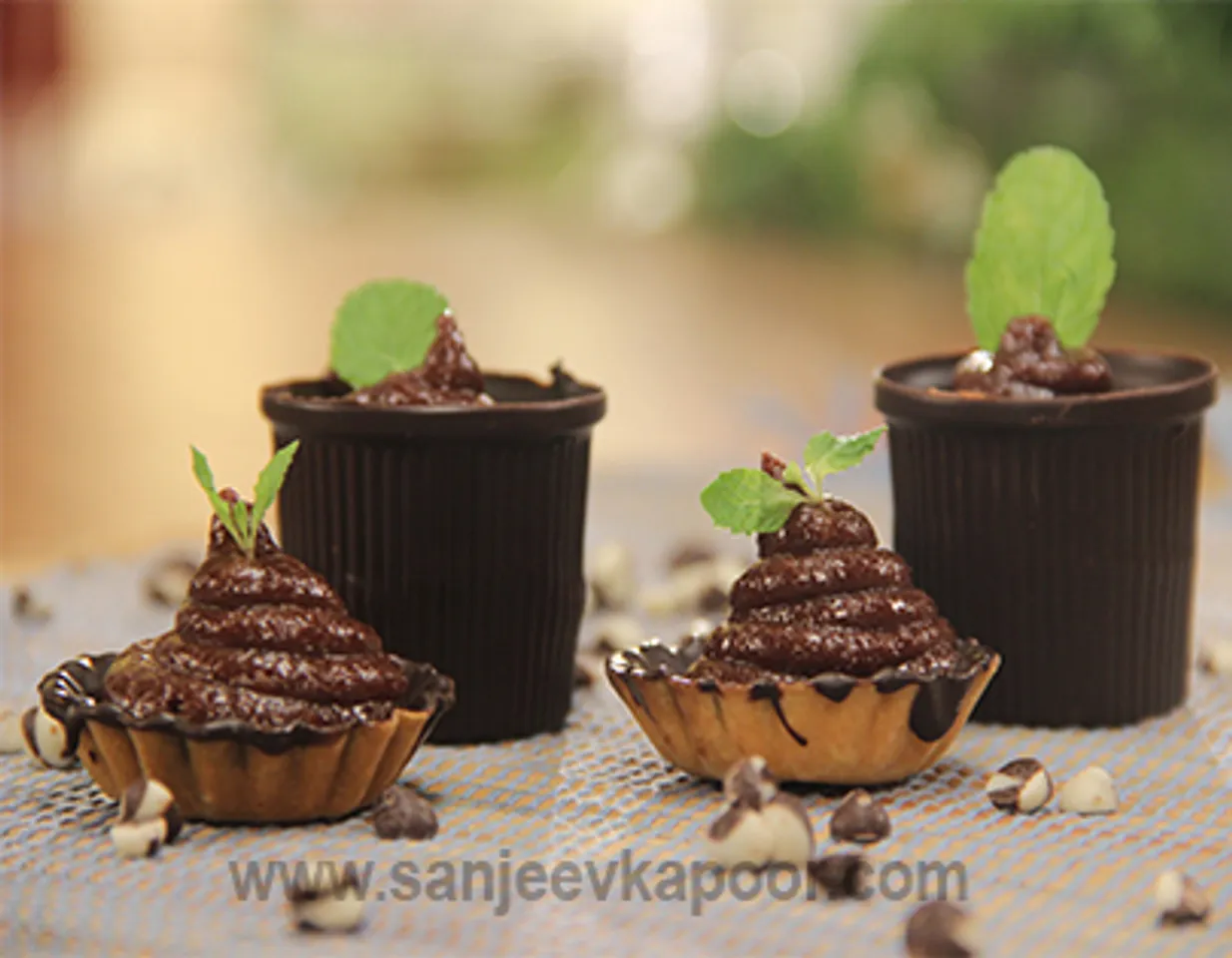 Chocolate Phirni in Chocolate Cups