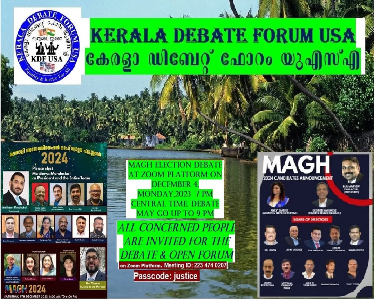 kerala debate forum usa