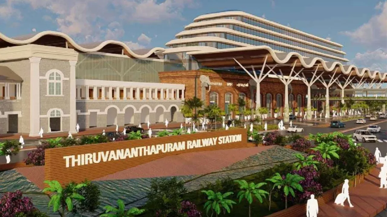 renovation of tvm railway station