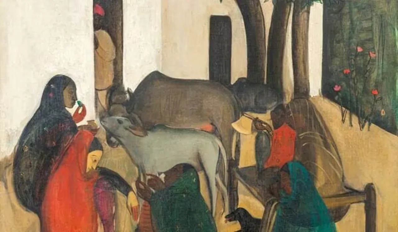 Amrita Sher-Gil's "The Story Teller" Painting Fetches Rs 61.8 Crore