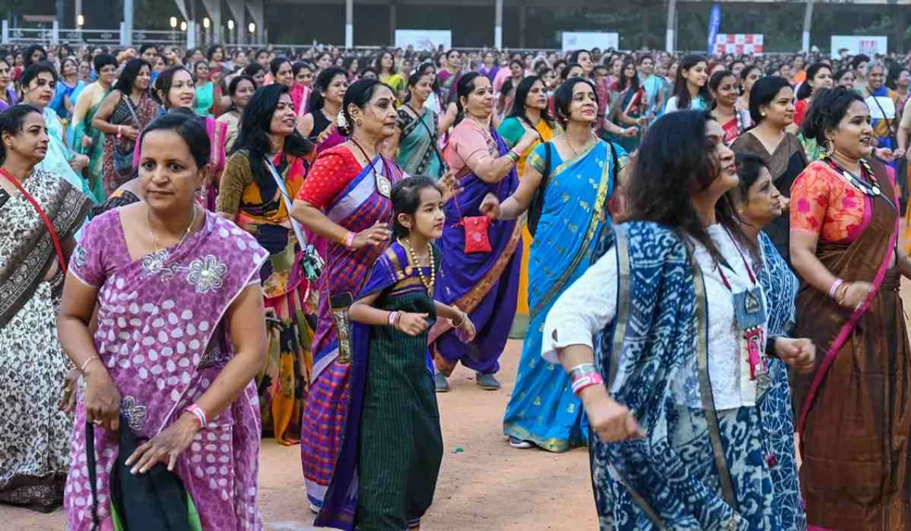 Bengaluru: Women Embark On 3KM Run In Saree Defying Stereotypes