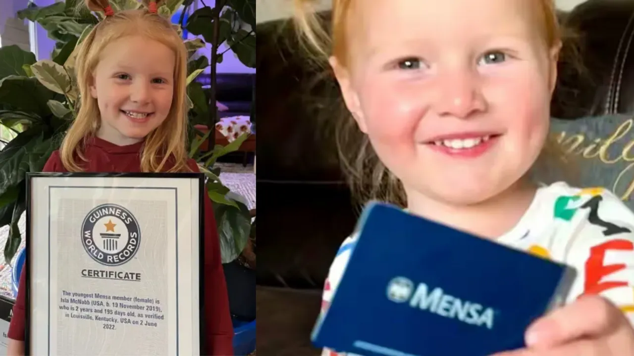 2 year old girl becomes youngest mensa member