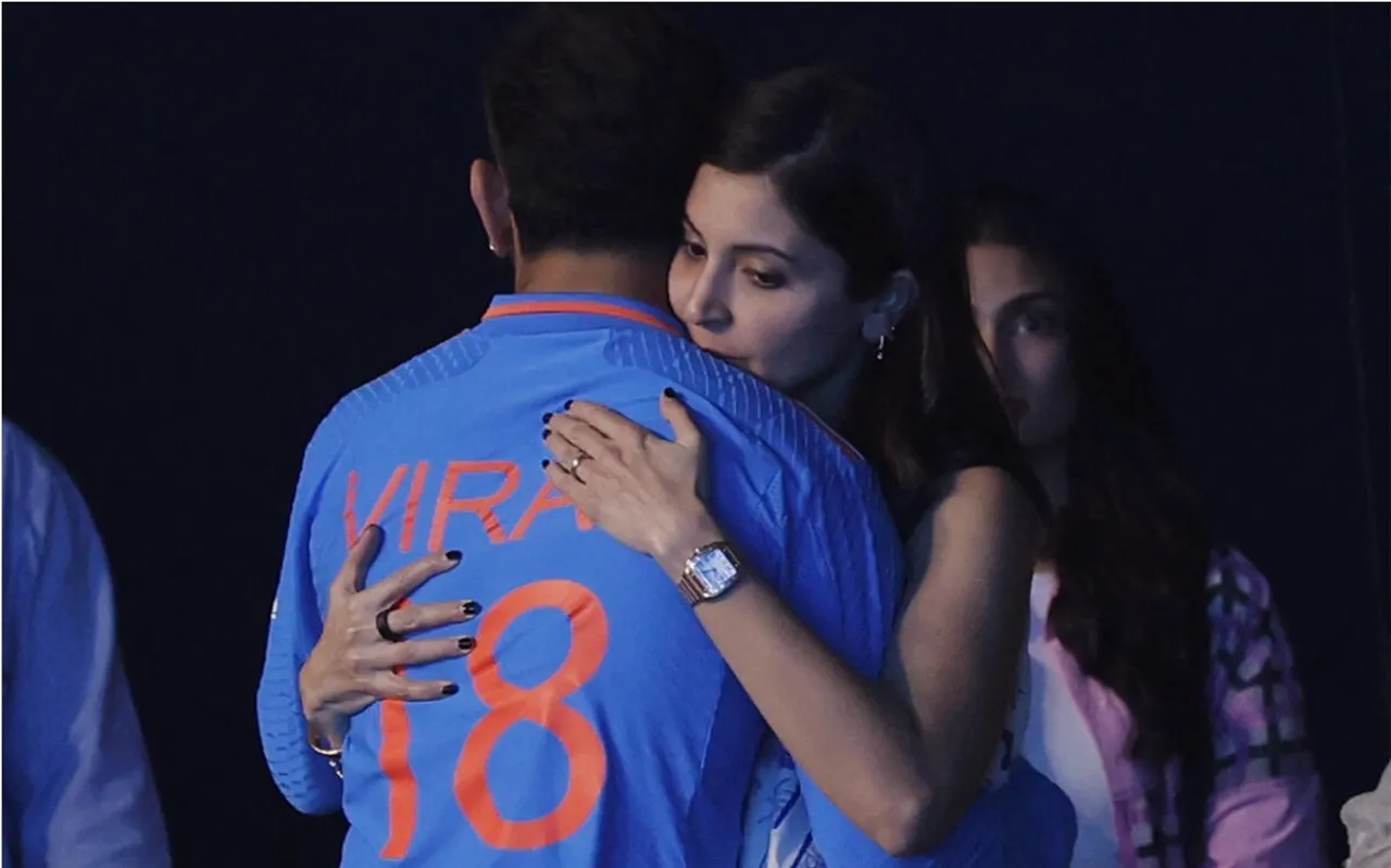 Watch: Anushka Sharma Hugs Virat Kohli After World Cup Loss