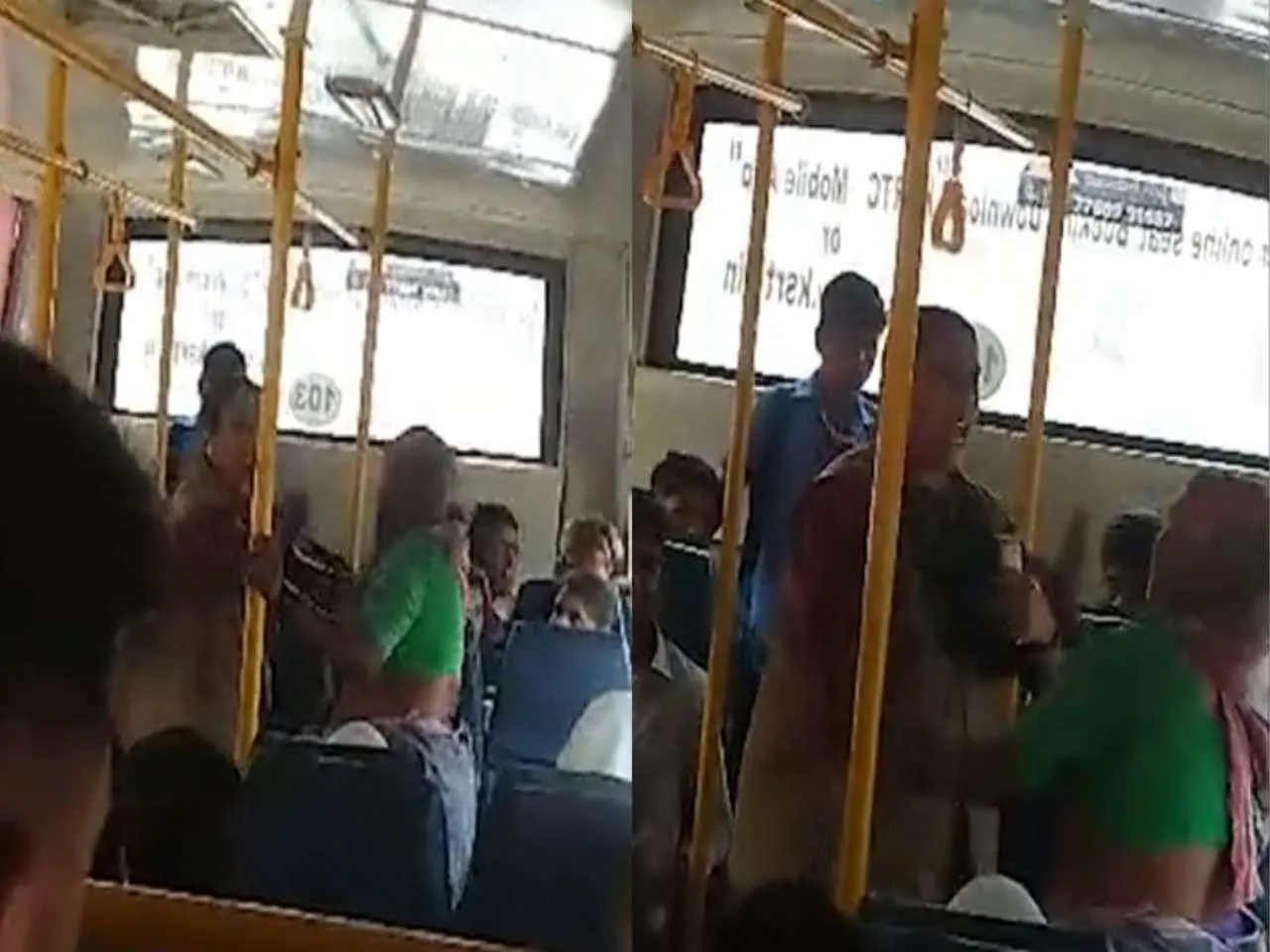 Bus Conductor in Karnataka Slaps Old woman