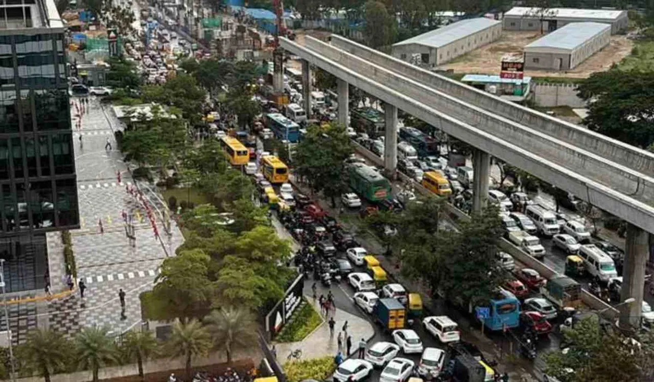 Bengaluru Traffic: Netizens Fume As School Kids Return Home At Night