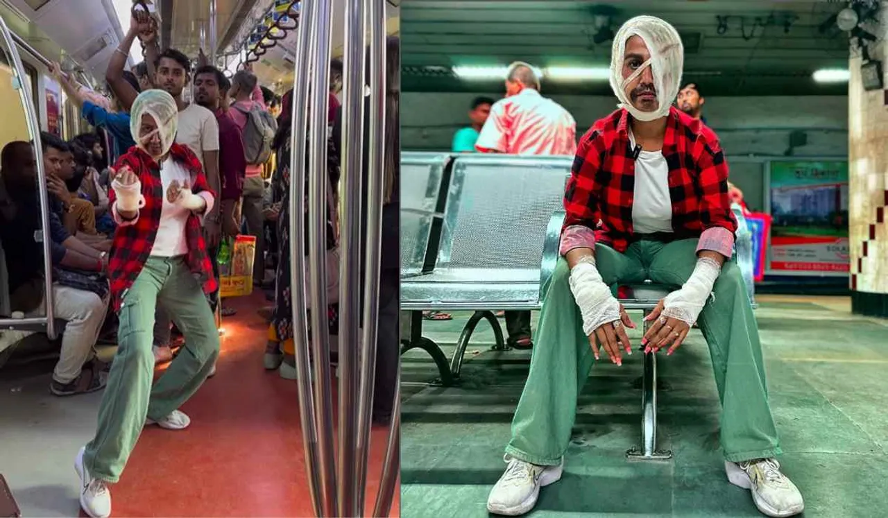 Jawan Fever: Woman Recreates SRK's Bandaged Metro Hijack Scene