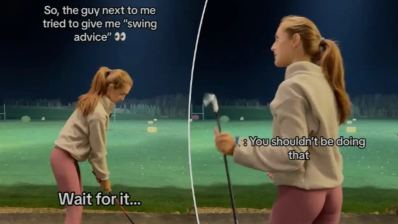 WATCH: Man Gives Unsolicited 'Swing Advice' To Pro Golfer Georgia Ball