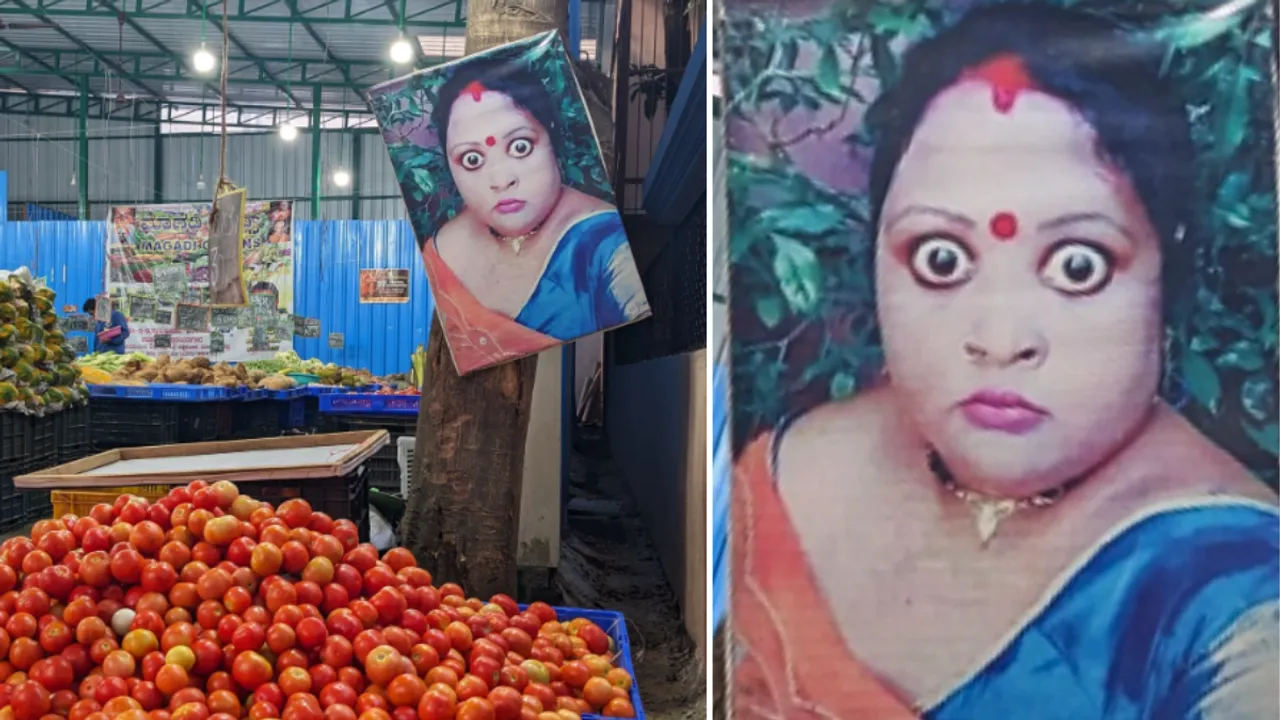 What Is The Story Behind Angry Woman Photo At B'luru Vegetable Shop?