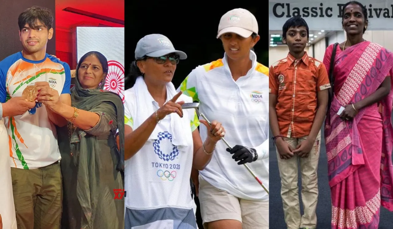 Neeraj Chopra and Saroj Devi