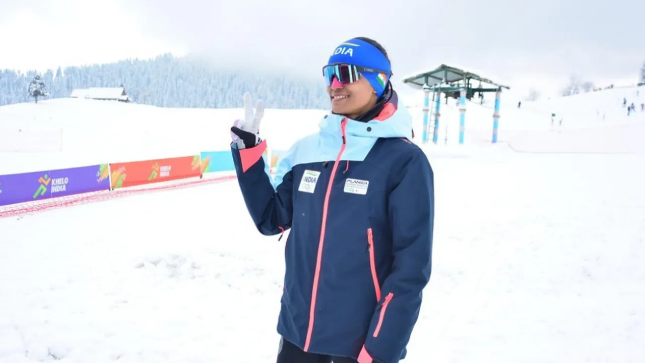Karnataka's Thekkada Bhavani Nanjugunda Clinch Gold Hat-Trick In Nordic Skiing