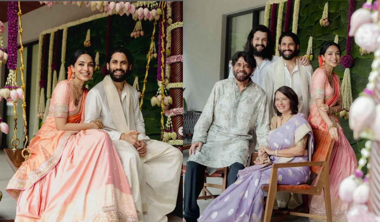 Fresh Photos from Naga Chaitanya and Sobhita Dhulipala's Engagement