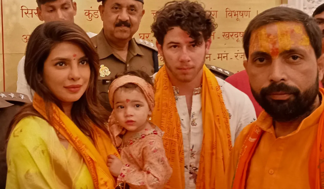 Watch: Nick-Priyanka & Daughter Seek Blessings At Ayodhya Ram Temple