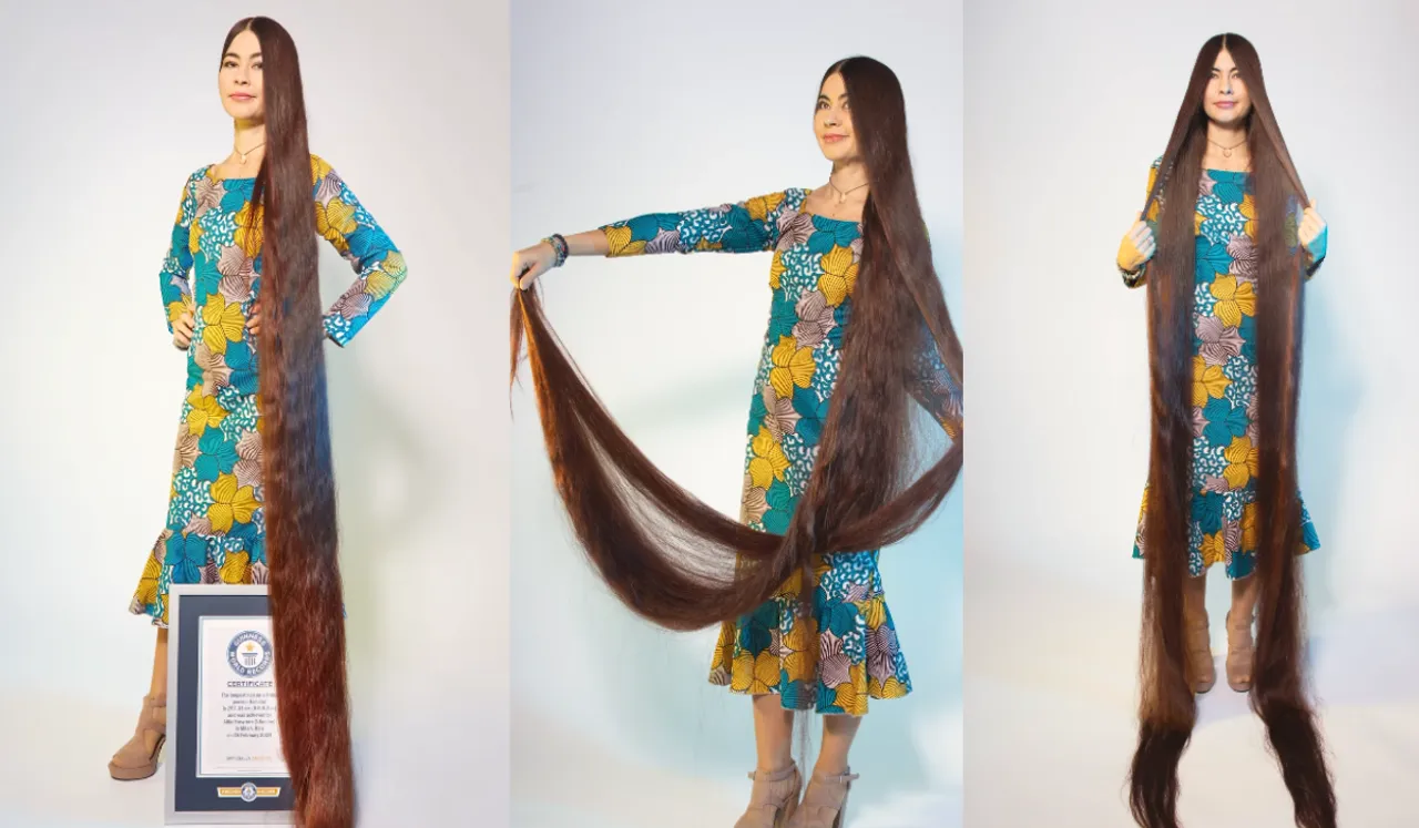 Ukrainian Aliia Nasyrova Claims Guinness Title For World's Longest Hair