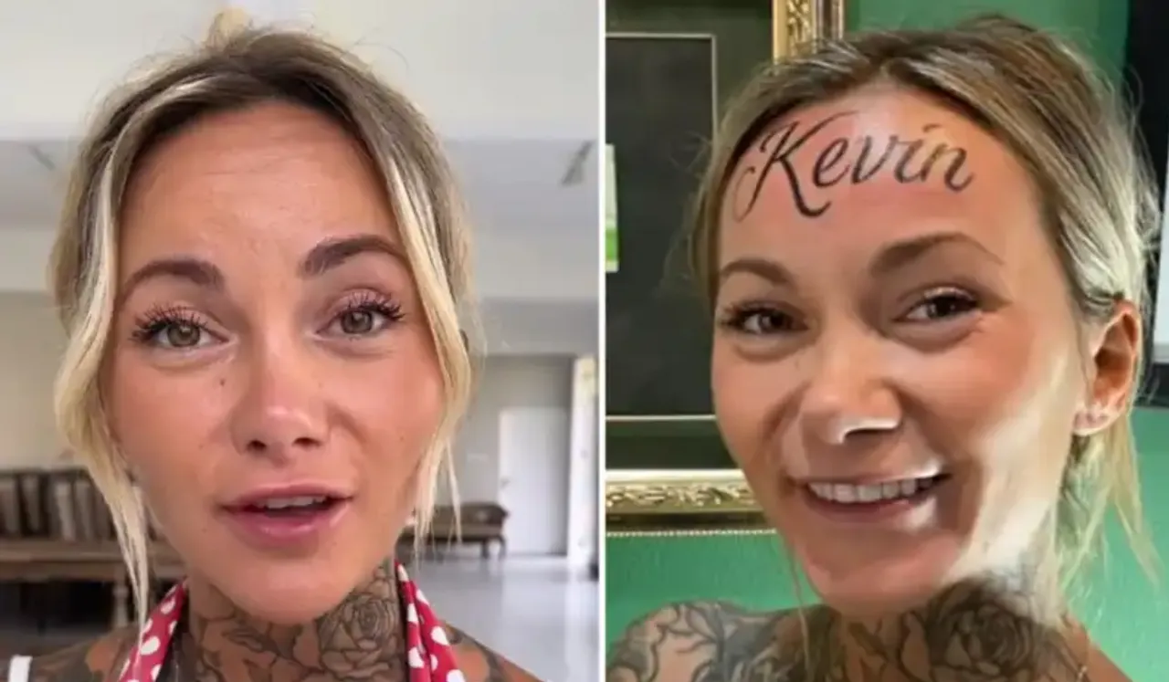Woman Tattoos Boyfriend's Name On Forehead, Sparks Debate