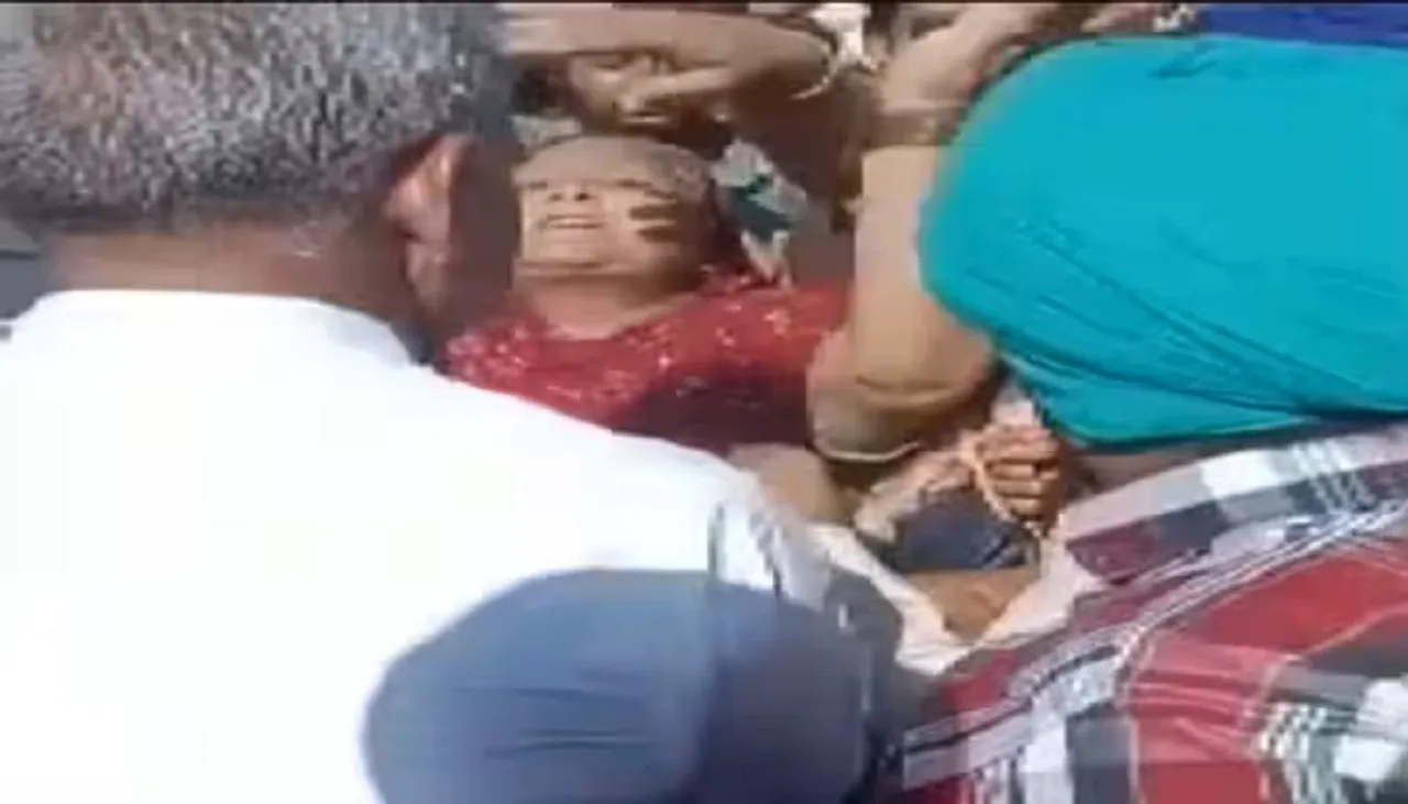 woman slaps MLA