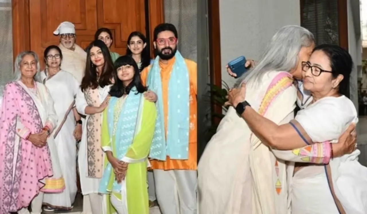Mamata Banerjee Ties Rakhi To Amitabh Bachchan At Jalsa; See Pics