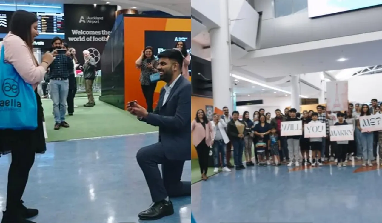 Watch: Indian-Origin Man's 'Bollywood' Proposal At Auckland Airport