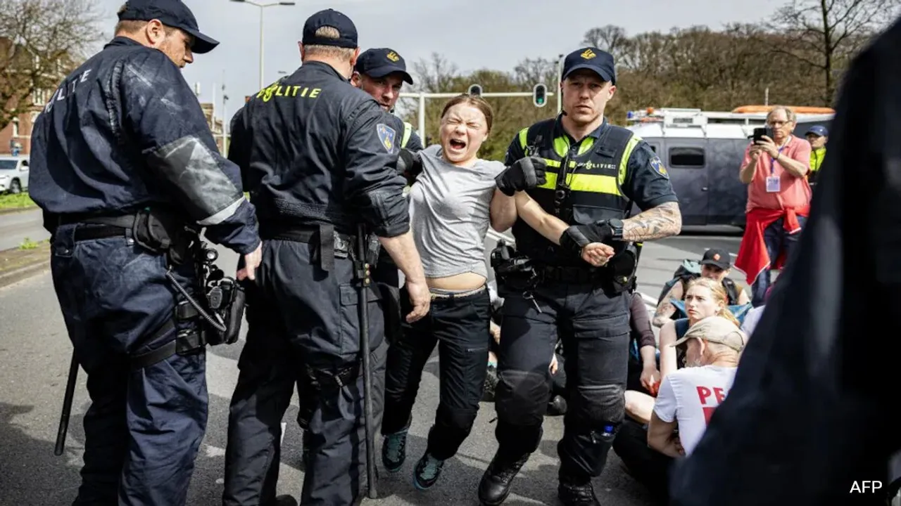 Greta Thunberg Detained By Dutch Cops During Protest Against Fossil Fuel Subsidies