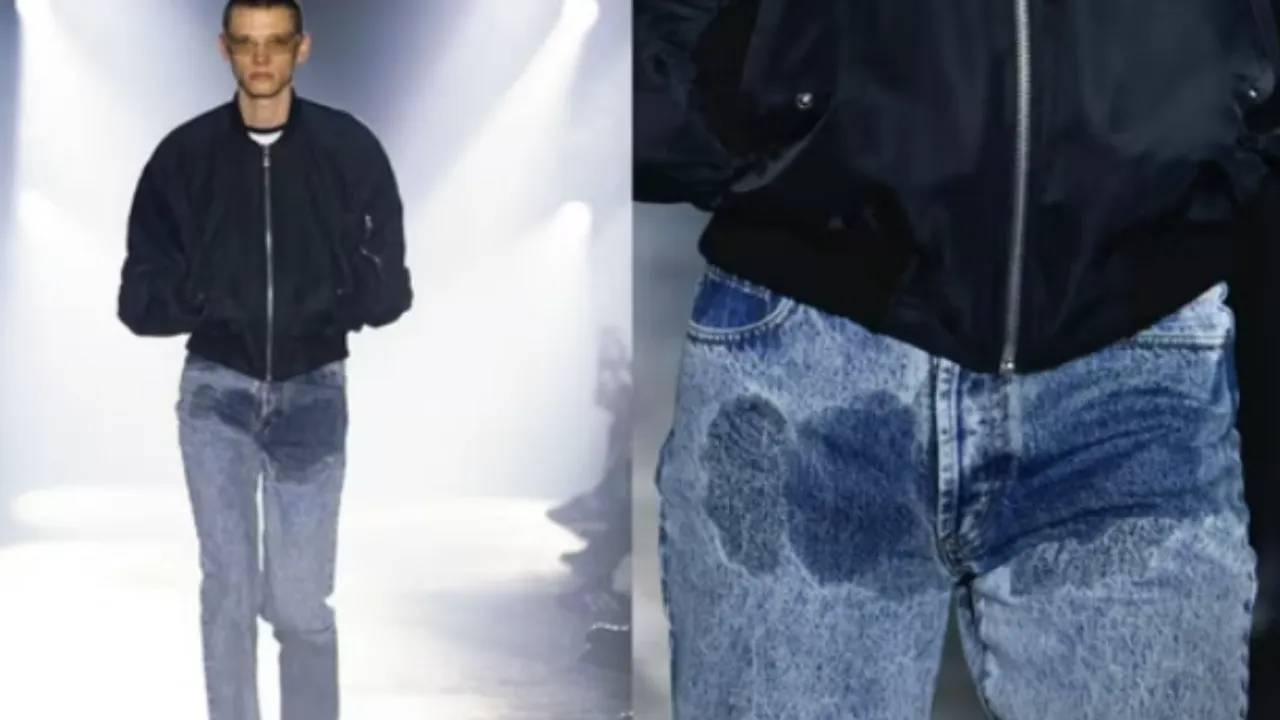 pee stained jeans