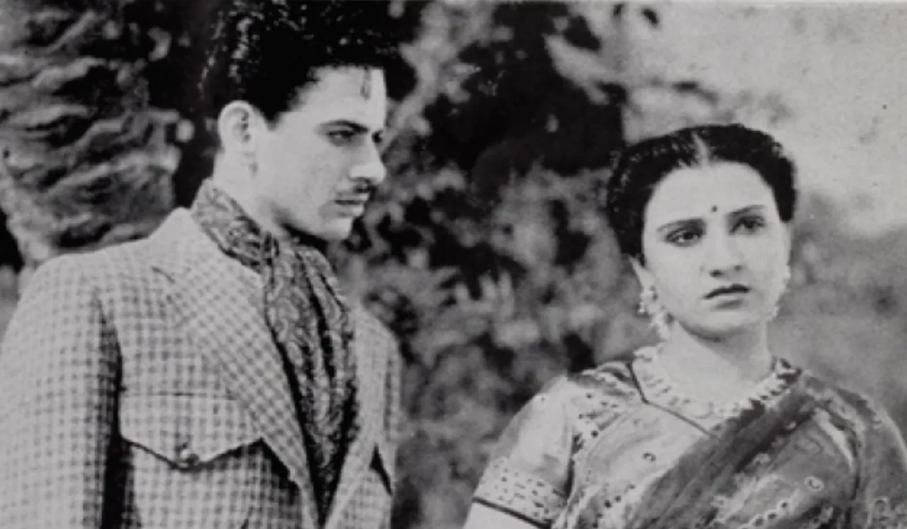 Nasir Khan and Rehana in Shehnai | Photo courtesy: FilmIndia, 1946