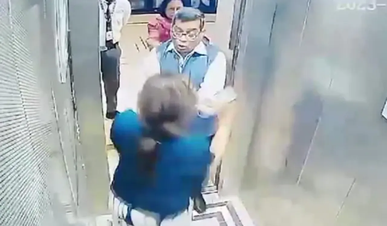 Retired IAS Officer Slaps Woman Over Taking Dog In Noida Apartment Lift