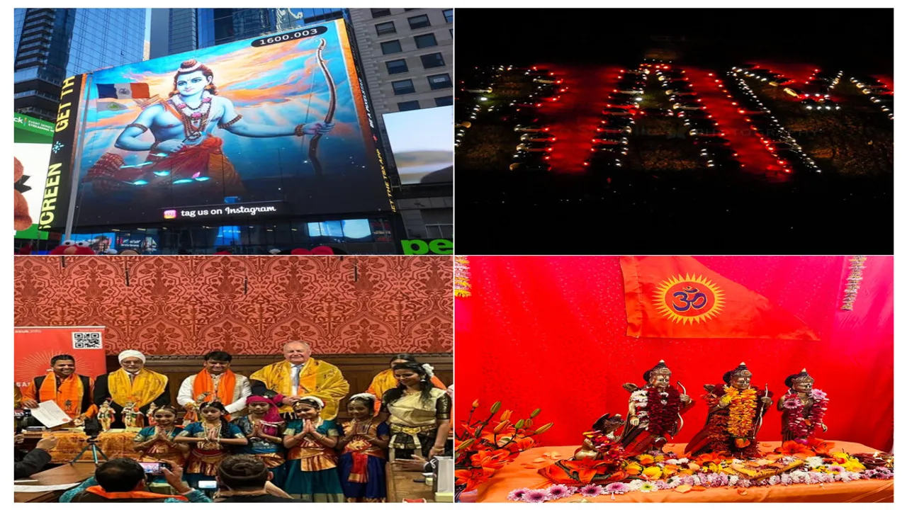 Watch: Global Celebrations Of Ayodhya's Ram Mandir Pran Pratishtha