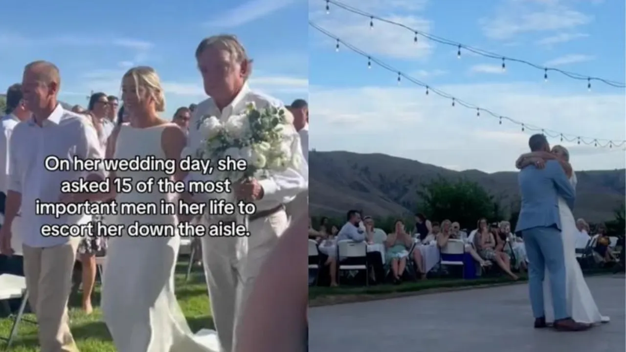 Bride Asks 15 Men Behind Abusive Father's Conviction To Walk Her Down The Aisle