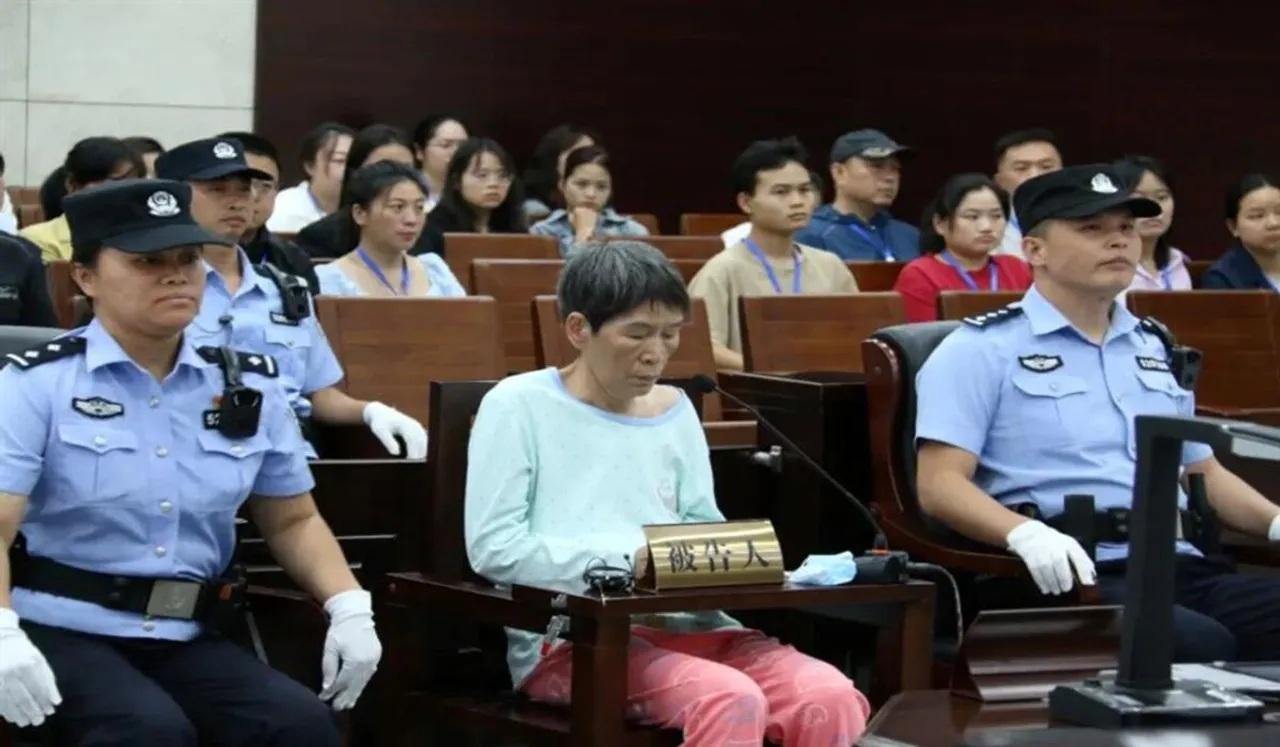 Yu Huaying is sentenced to death by a court in Guizhou province on Monday
