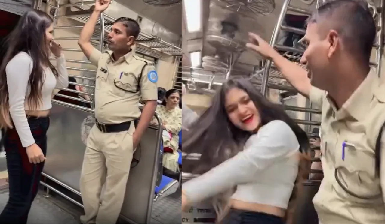 Watch: Cop Dances With Girl Making Reel In Train; What Happens Next?