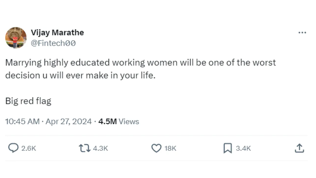 educated women red flag