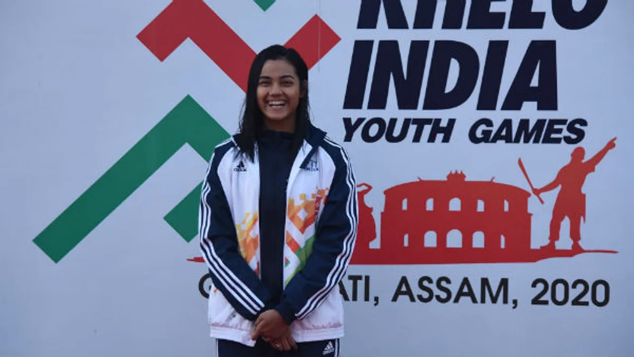 Assam Swimmer Shivangi Sarma in Khelo India Youth Games
