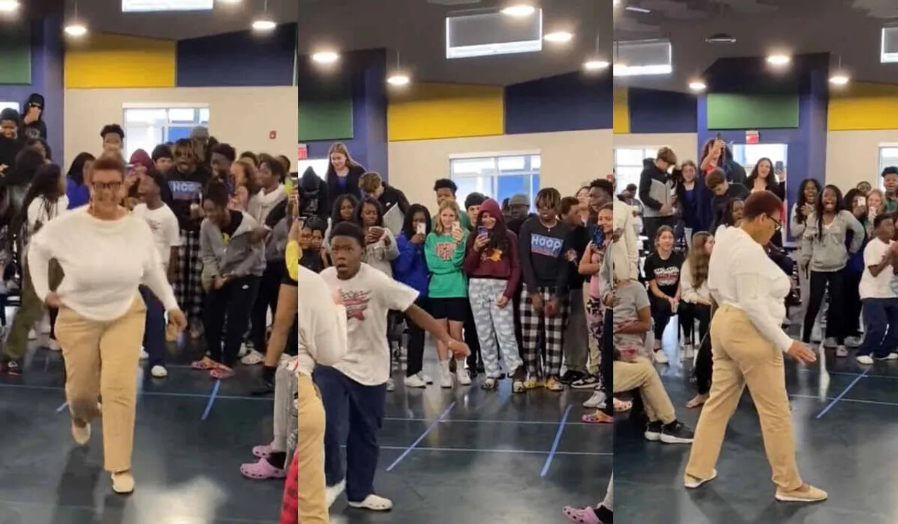 Video: You Can't Miss This Dance Face-Off Between An Eighth Grader And His Teacher