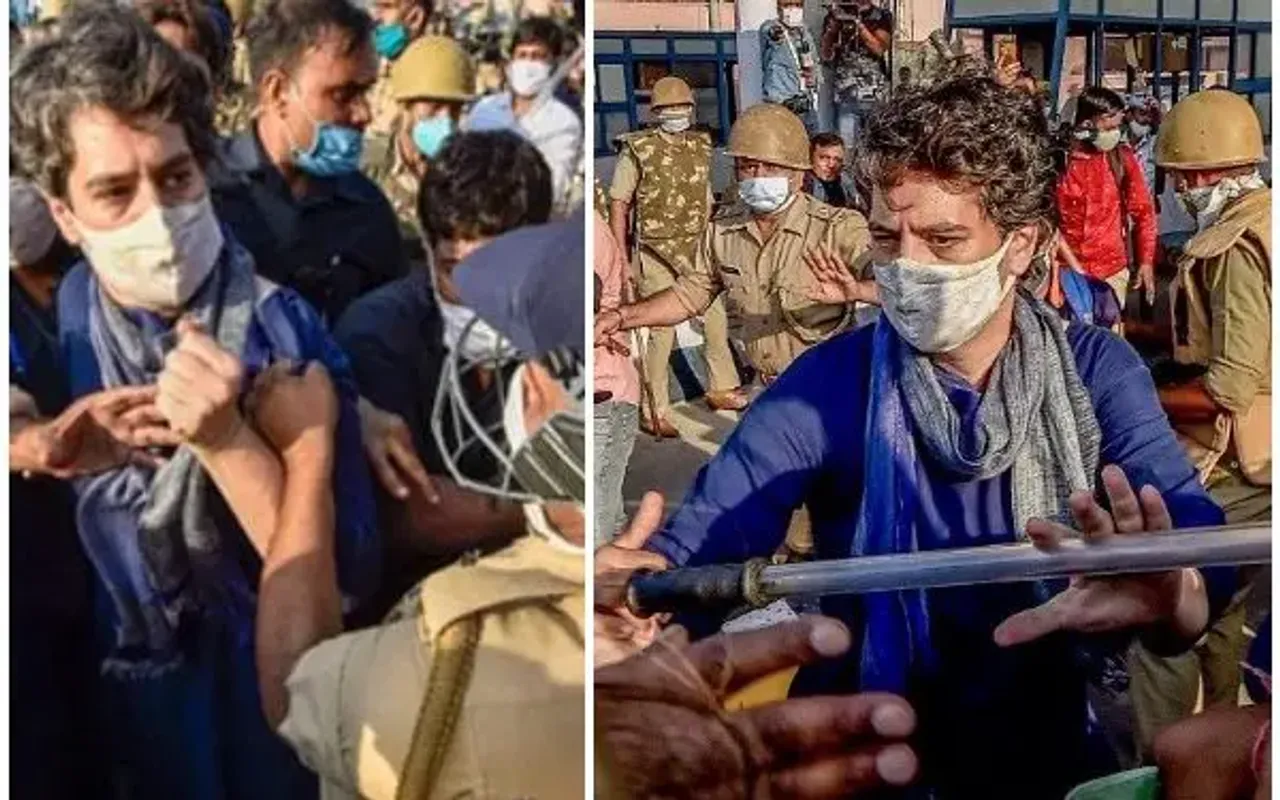 UP Police Apologises To Priyanka Gandhi For Manhandling Her During Lathicharge