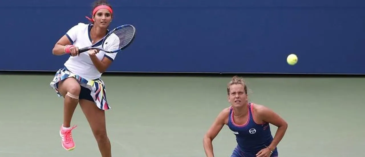 Sania Mirza and her Czech partner Barbora Strycova