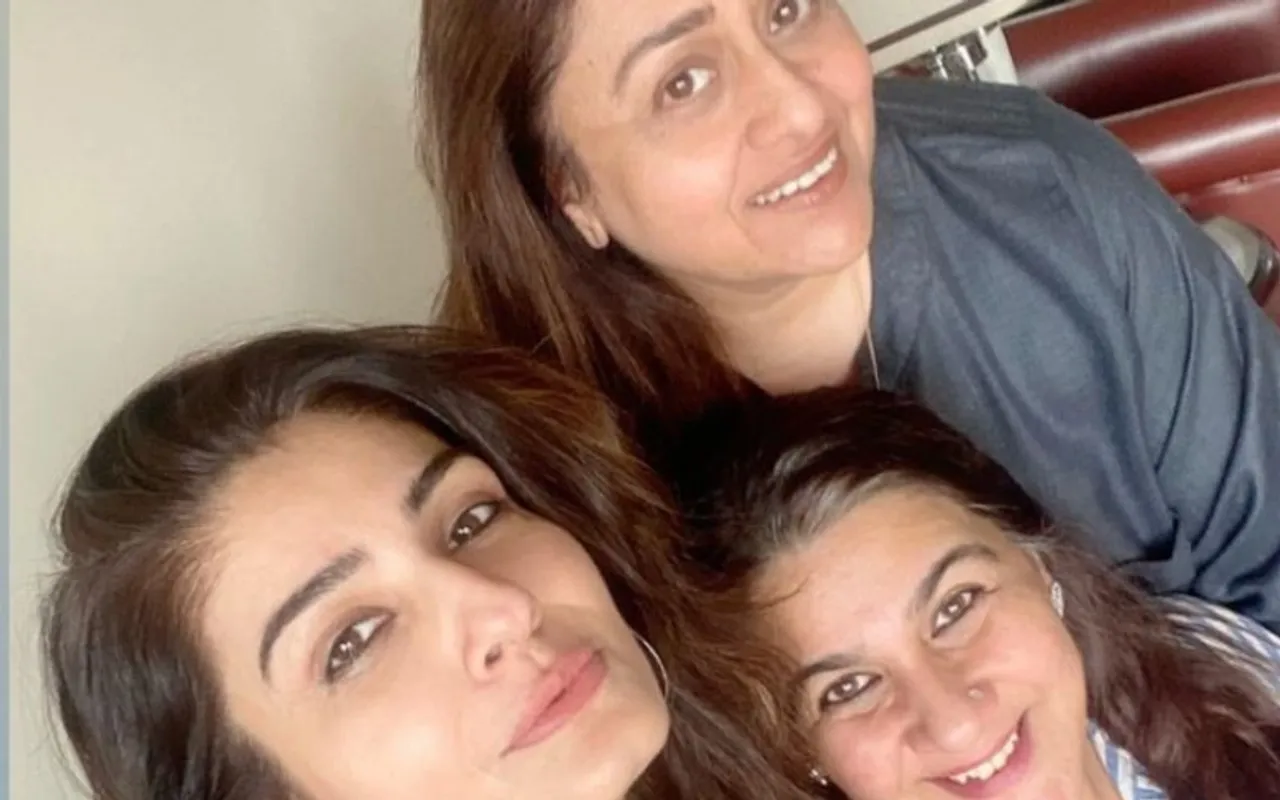 Golmaal Actor Bindiya Dutta Shares Photos With Close Friends Amrita Singh and Raveena Tandon