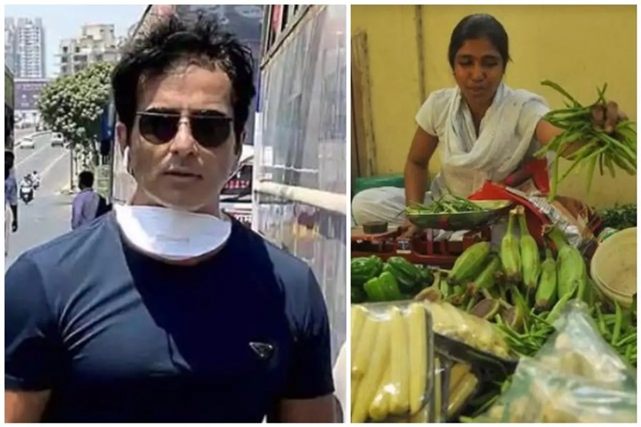 techie selling vegetables Hyderabad, sonu sood