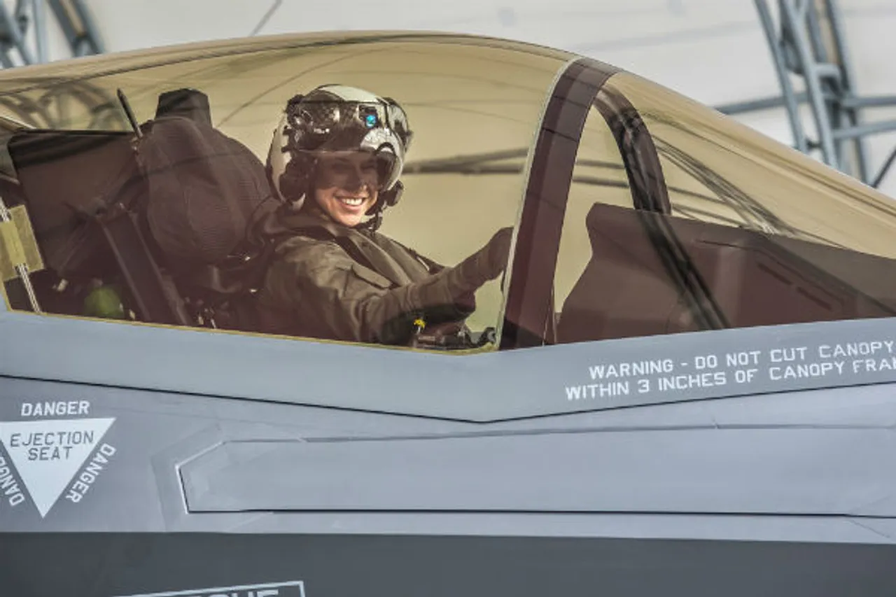 Capt. Anneliese Satz: First Female Marine To Pilot An F-35B Fighter Jet