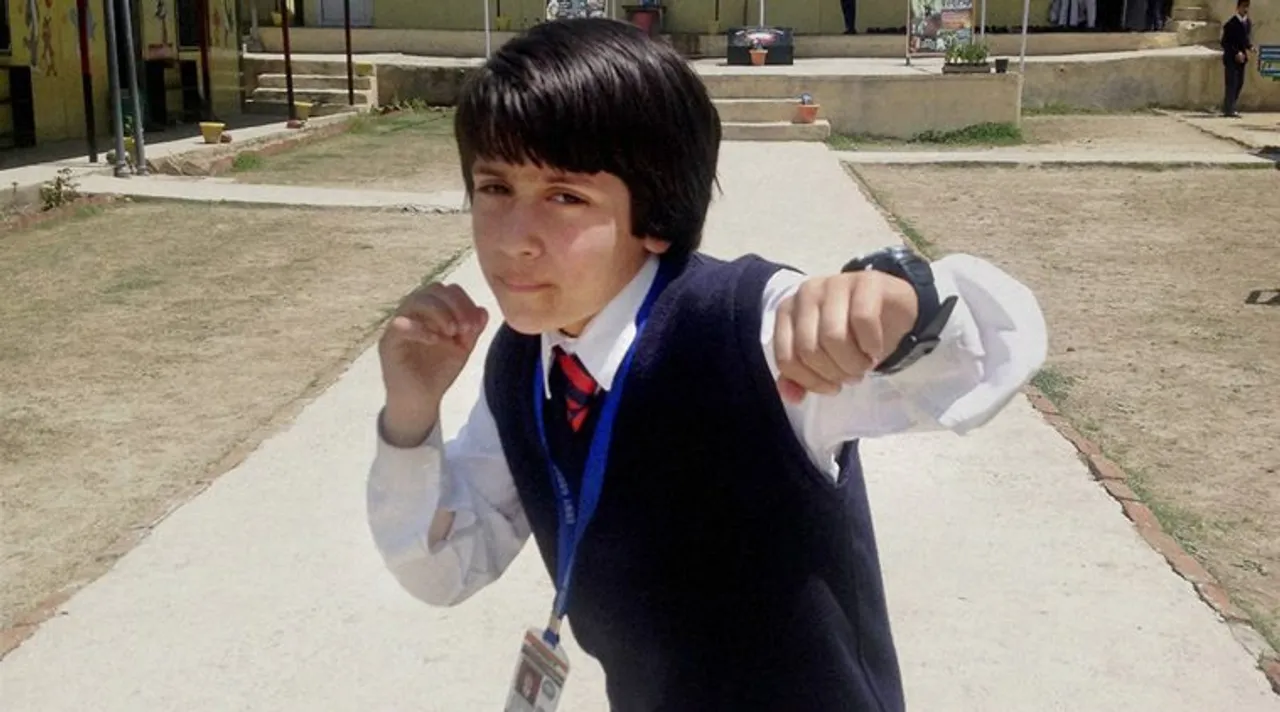 8-Yr-Old Kashmiri Girl Bags Gold In Kickboxing