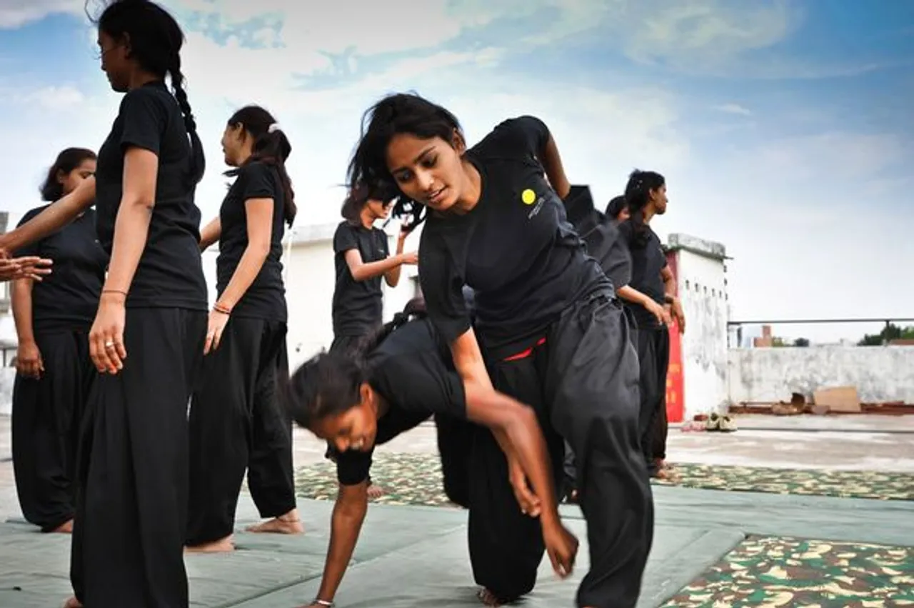 Vishakhapatnam: Girl Students Receive Martial Arts Training