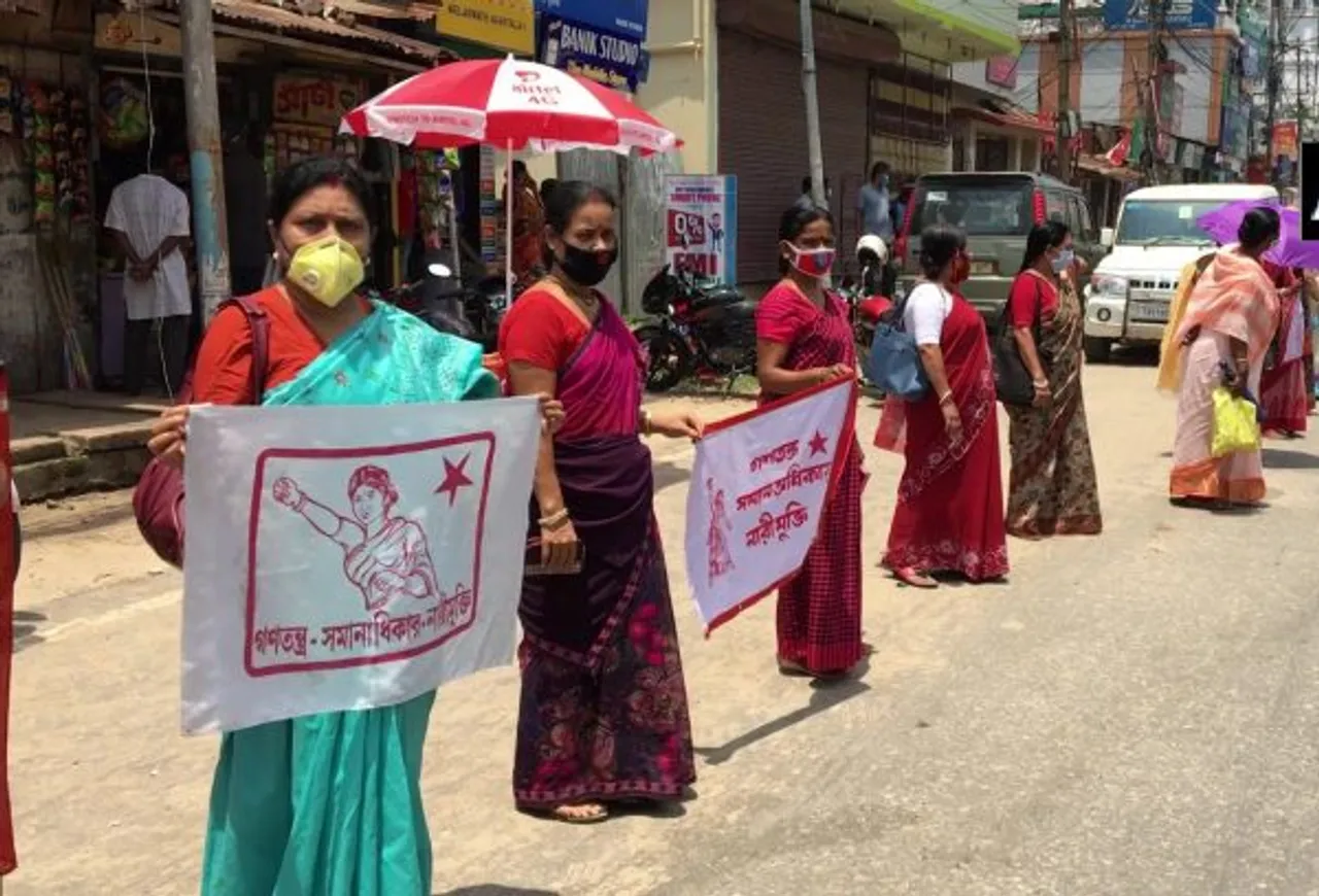 Domestic Violence Surges, Women Take To Streets in Tripura