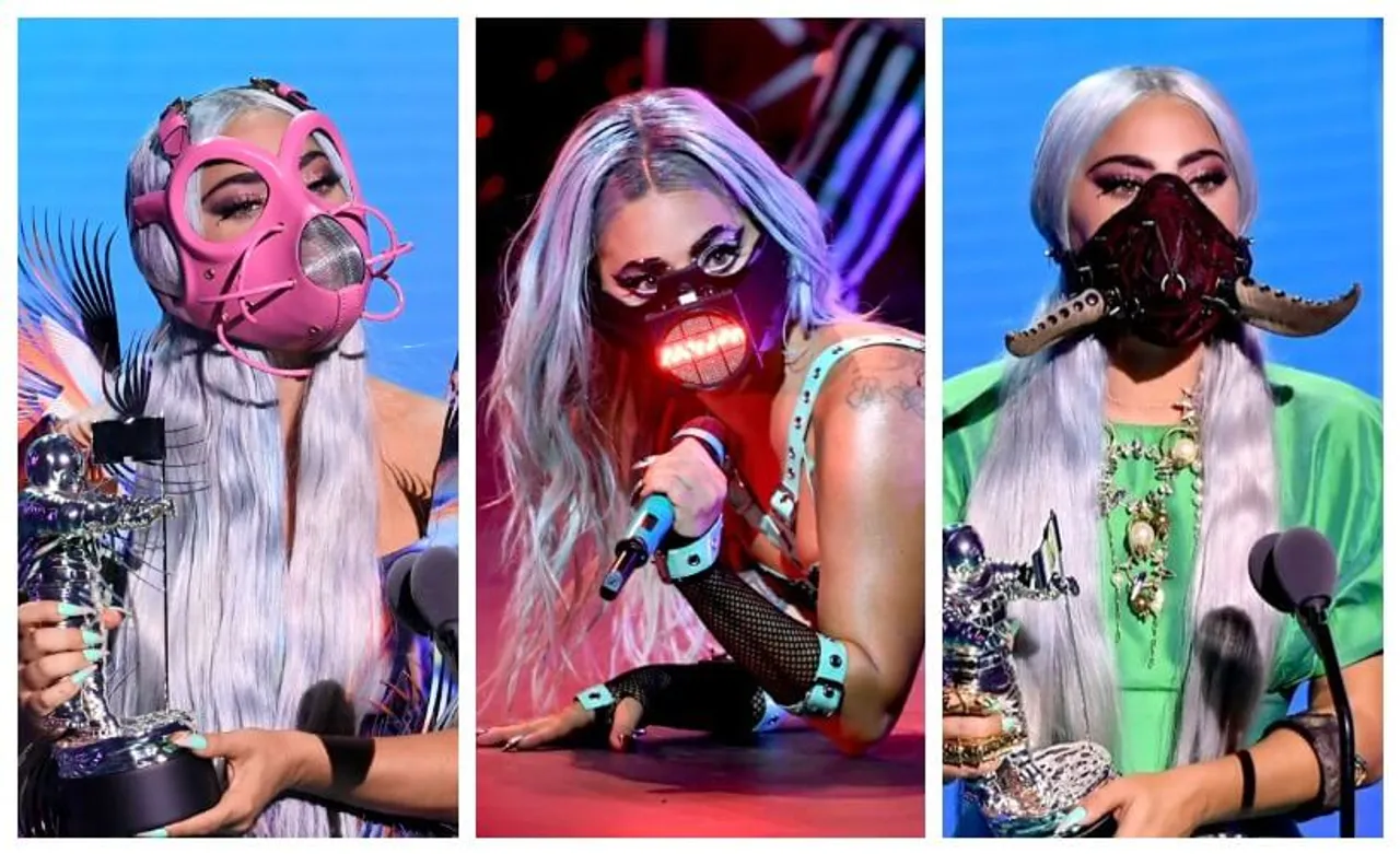 Lady Gaga's Face Masks At Video Music Awards 2020 Create Social Media Frenzy