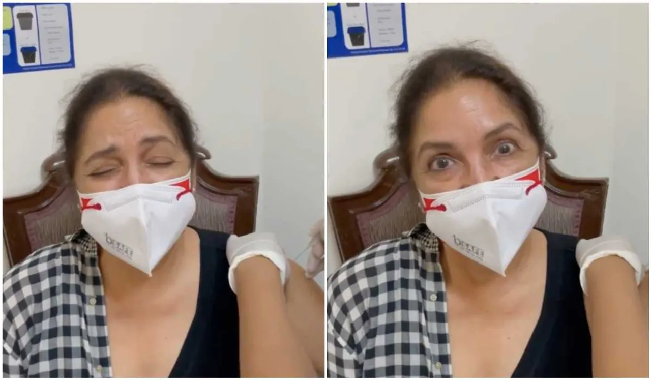 Neena Gupta's Epic Reaction To Getting Vaccine Jab Leaves The Internet In Splits