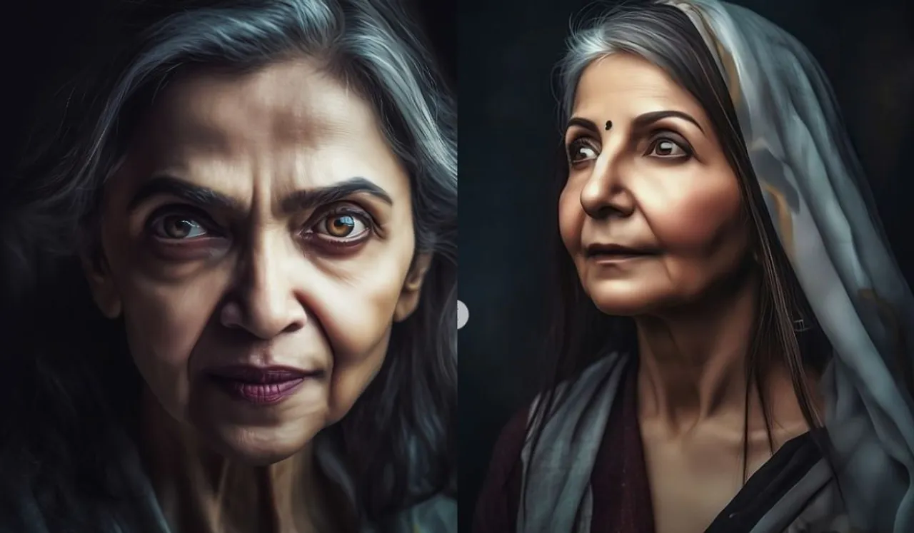 Indian Actors As Elderly Women