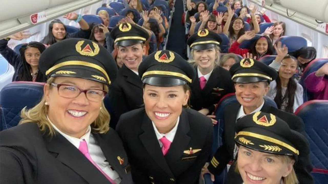 all women flight delta