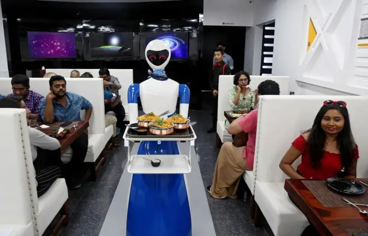 Technology On The Menu: Robots Are Serving Food At A Restaurant