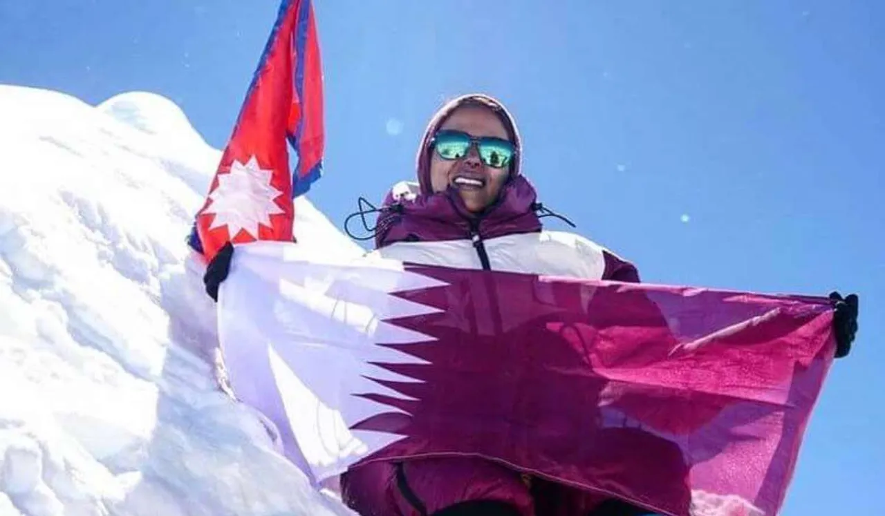 Sheikha Asma Becomes The First Person From Qatar To Scale Mount Manaslu